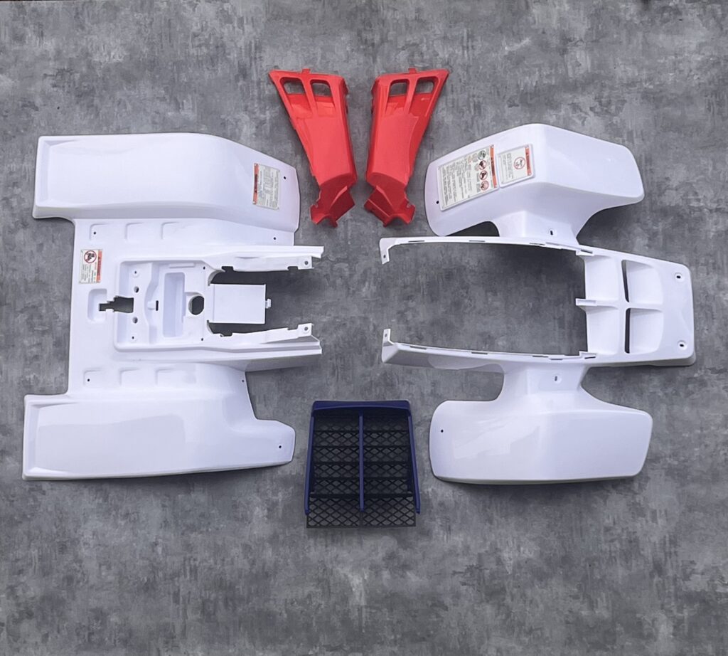 Kit carénage complet pour Yamaha YFZ 350 Banshee Blanc - Rouge