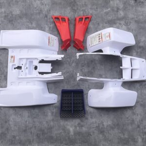 Kit carénage complet pour Yamaha YFZ 350 Banshee Blanc - Rouge